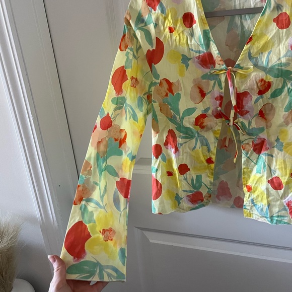 Montce Helena Floral Cardigan Cover Up Small - Picture 8 of 10